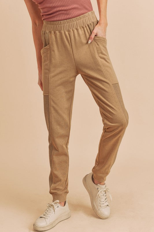 Fawn Joggers- Camel