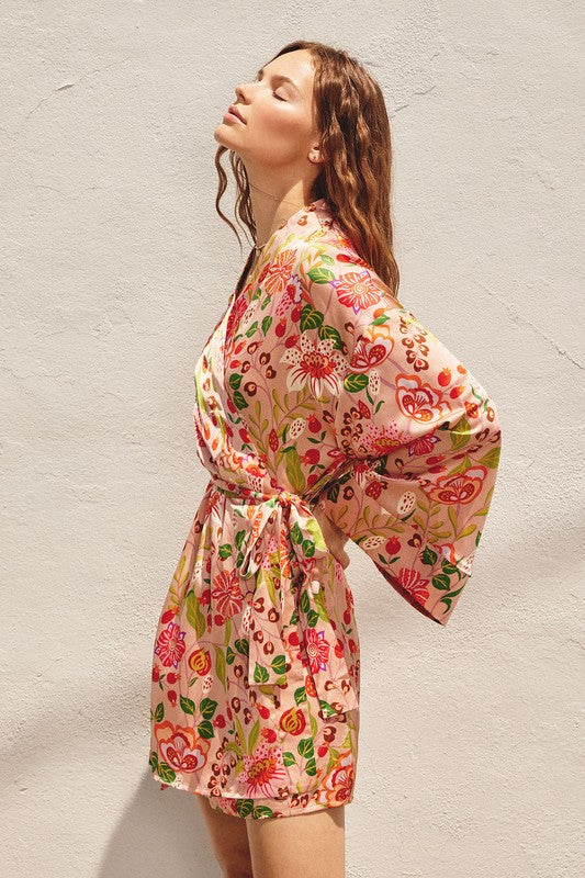 Aperol Spritz Kimono Dress