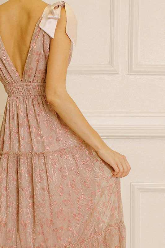 Smell The Roses Midi Dress