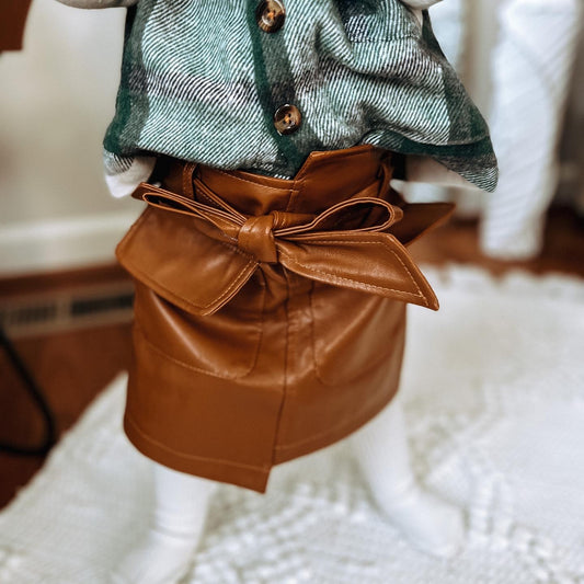 Mini Matching Poppy Paper Bag Waist Skirt - Kids